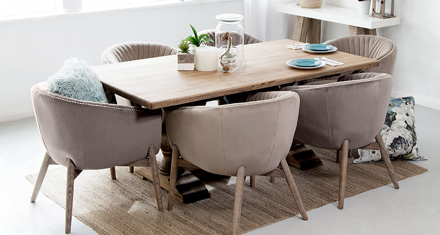 velvet_dining_chairs_french_inspired_dining_table